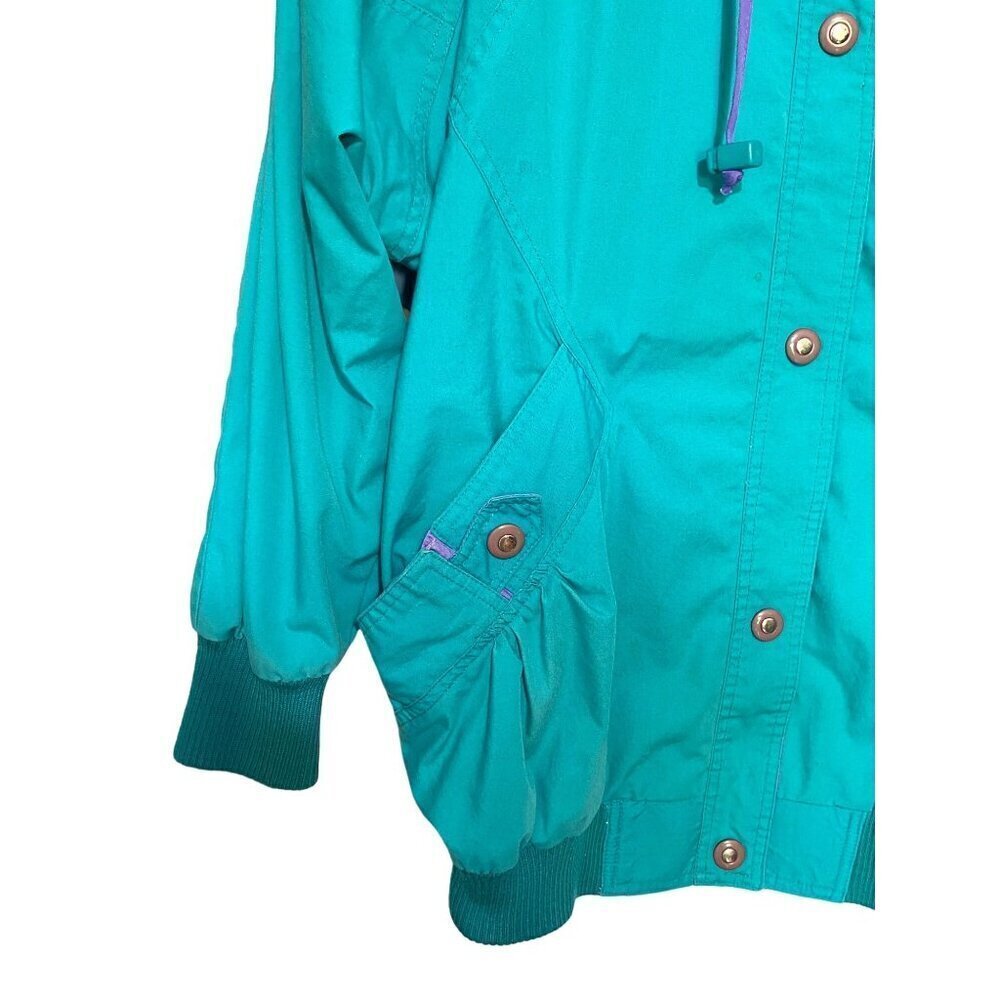 Innovations by Izzi Vintage 80's Teal Purple Jacket Women's Size Small - Picture 3 of 12